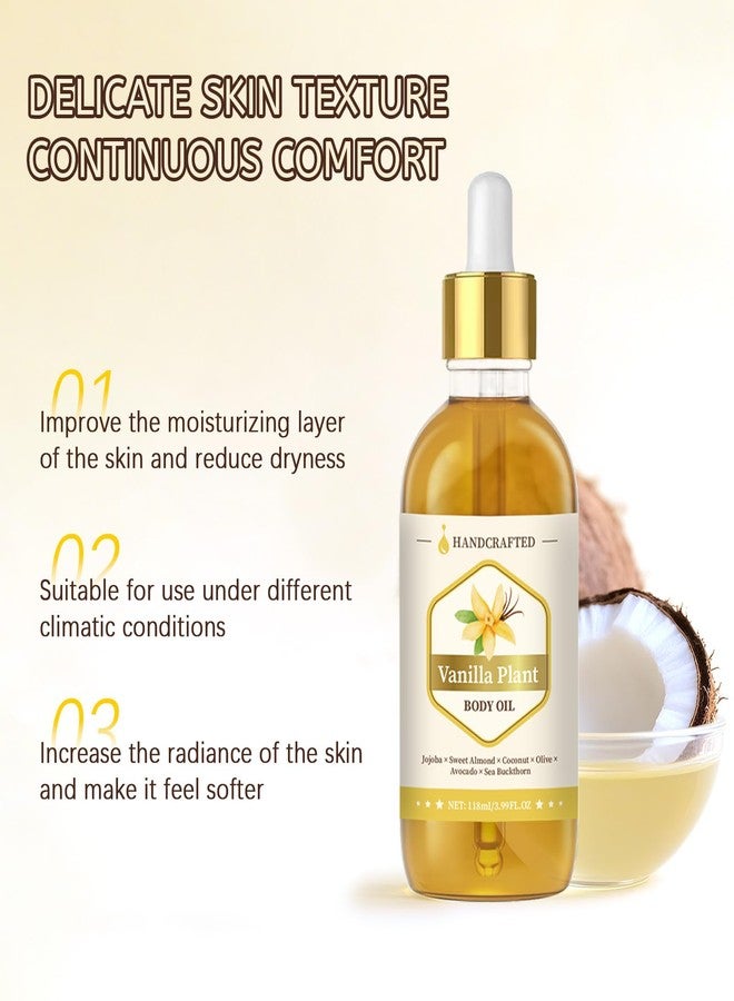 GROEI Handcrafted Vanilla Body Oil – 118 mL (3.99 fl oz) Hydrating Plant‑Oil Blend of Jojoba, Sweet Almond, Coconut & Sea Buckthorn for Skin & Hair - Image 5